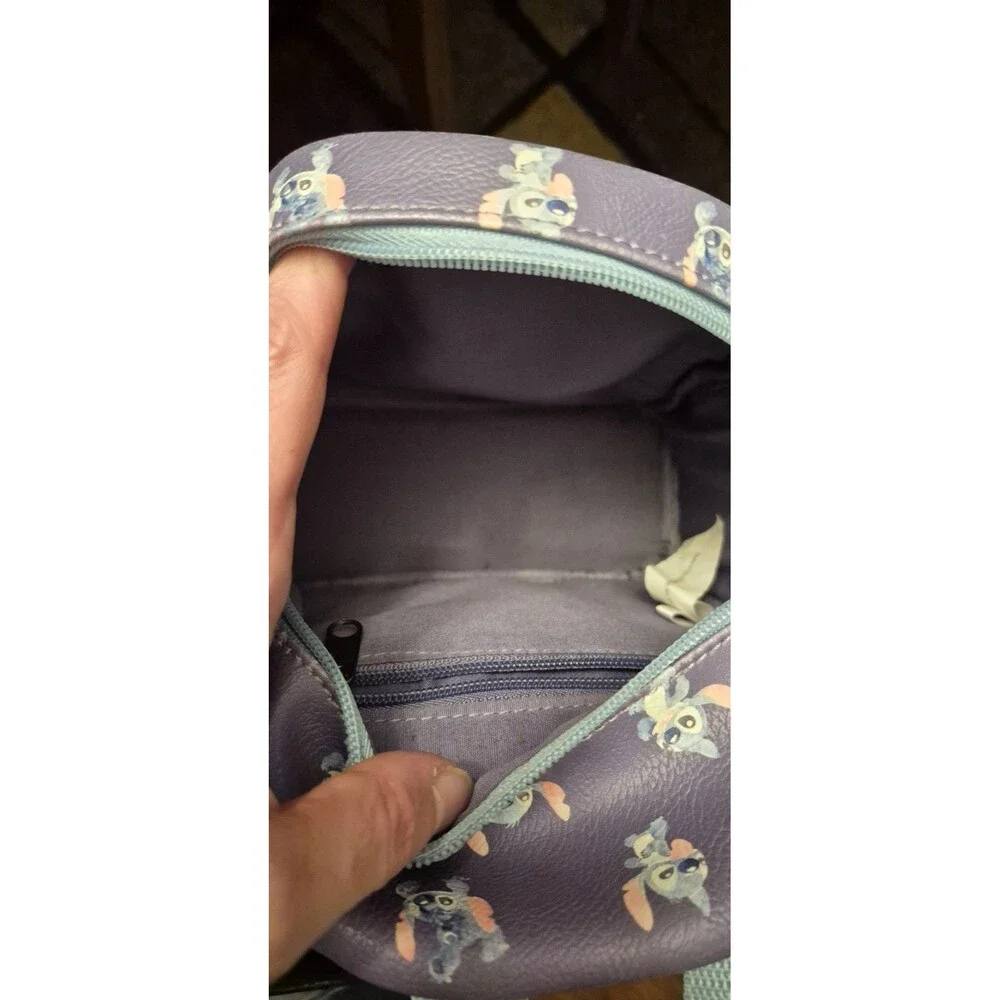 Loungefly Disney Lilo And Stitch Poses Purple And Blue Mini Backpack Lightly Use